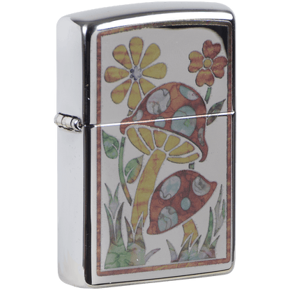 Zippo Pk Collection Fusion Mushrooms High Polish Chrome