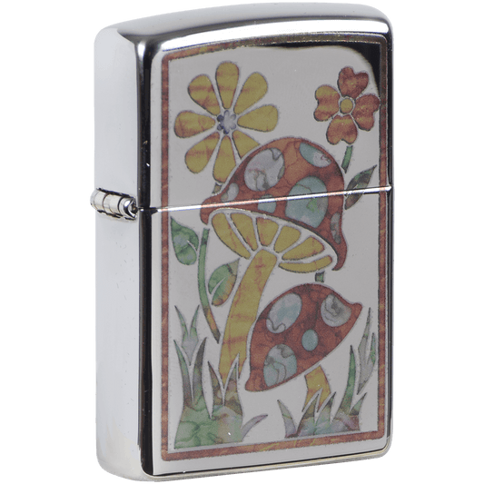 Zippo Pk Collection Fusion Mushrooms High Polish Chrome