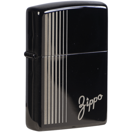 Zippo Pk Collection Zippo Stripes High Polish Black