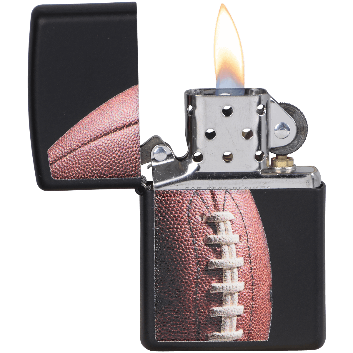 Zippo Pk Collection Football Texture Black Matte