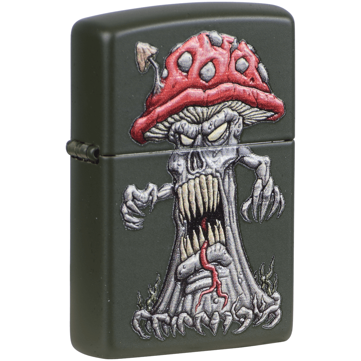 Zippo Pk Collection Angry Mushroom Green Matte
