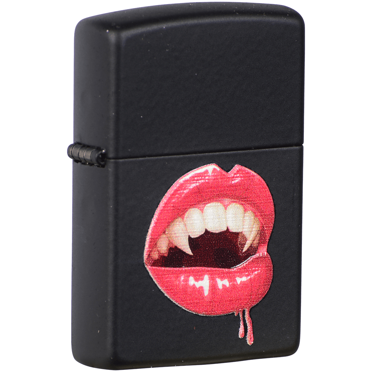 Zippo Pk Collection Fang Lips Black Matte