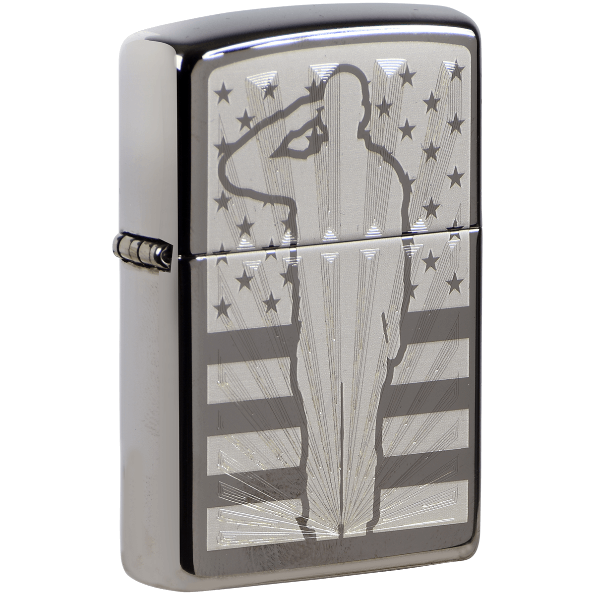 Zippo Pk Collection Salute Black Ice