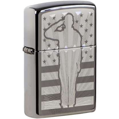 Zippo Pk Collection Salute Black Ice