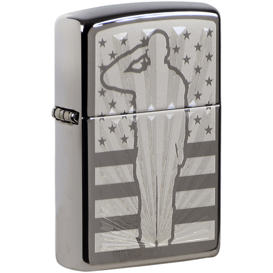 Zippo Pk Collection Salute Black Ice