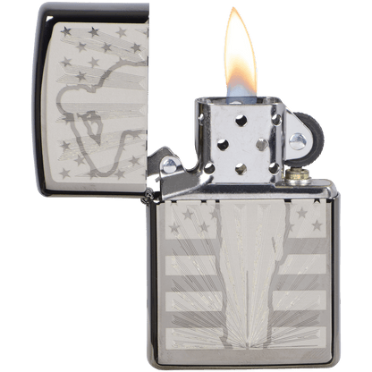 Zippo Pk Collection Salute Black Ice