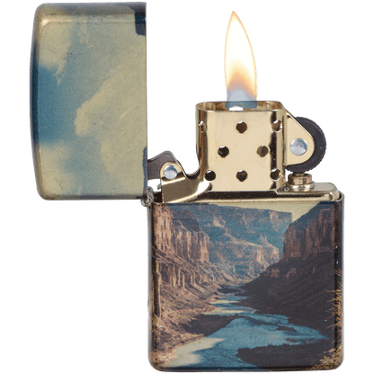 Zippo Pk Collection Grand Canyon Tumbled Brass