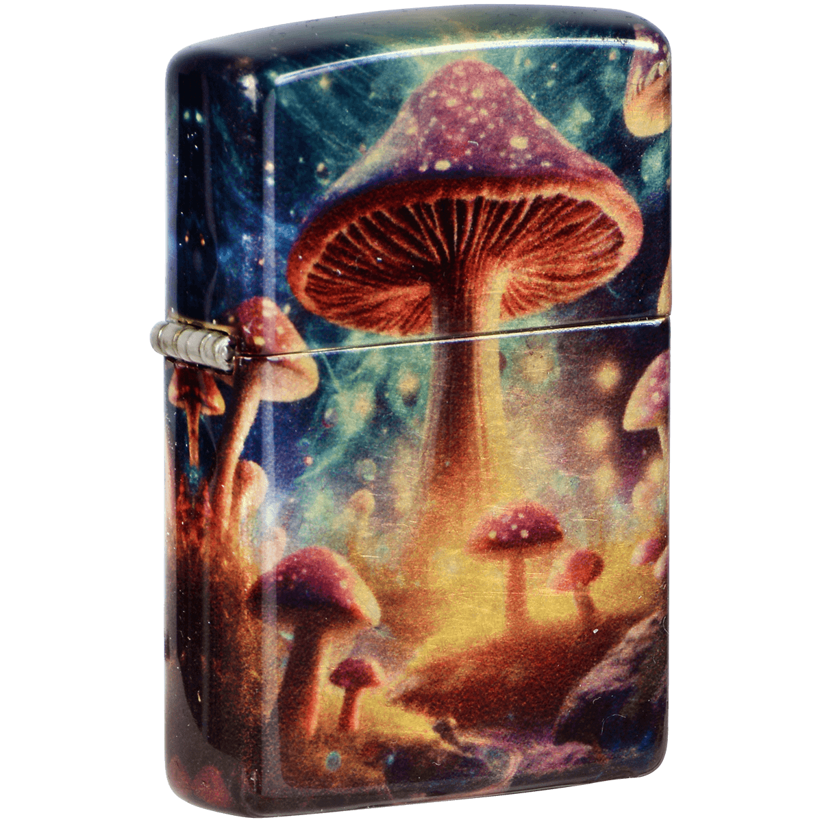 Zippo Pk Collection Psychedelic Mushroom Tumbled Brass