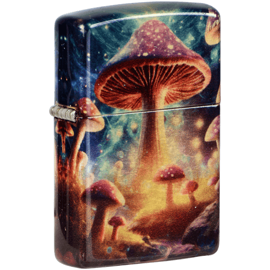 Zippo Pk Collection Psychedelic Mushroom Tumbled Brass