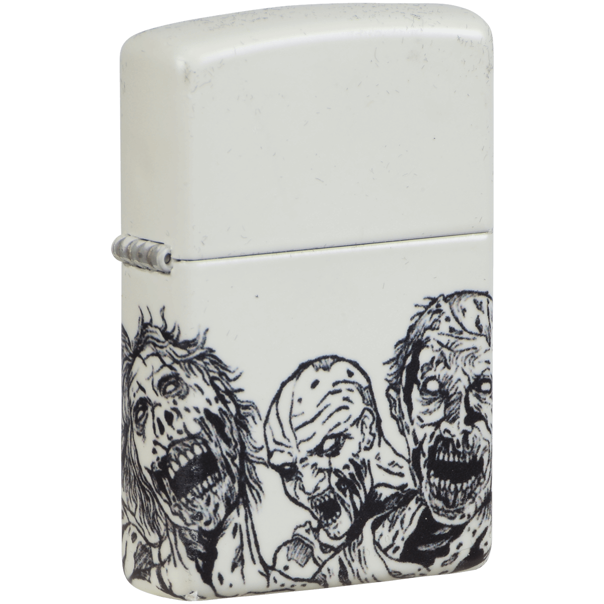 Zippo Pk Collection Glowing Zombies White Matte