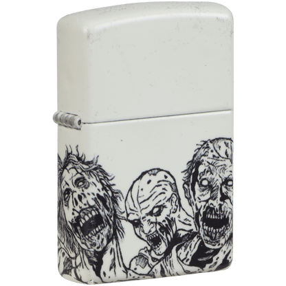 Zippo Pk Collection Glowing Zombies White Matte