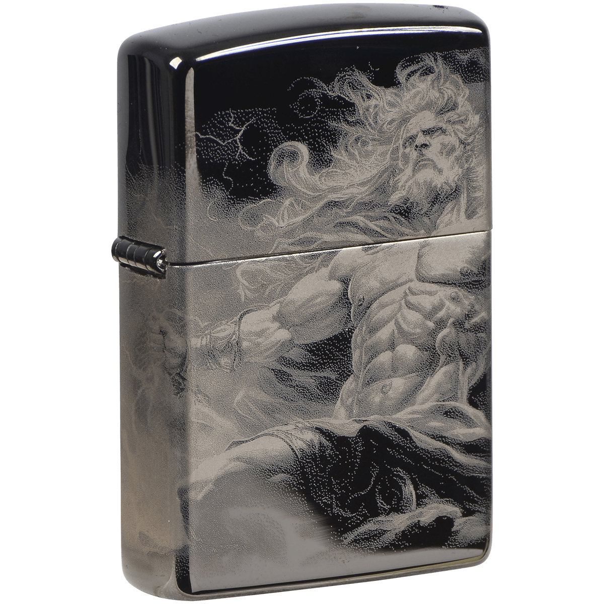 Zippo Pk Collection Zeus High Polish Black