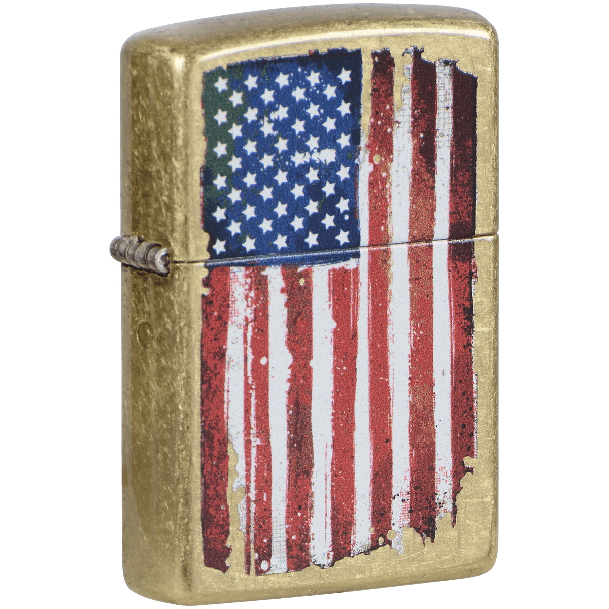 Zippo Pk Collection Grunge American Flag Color Image