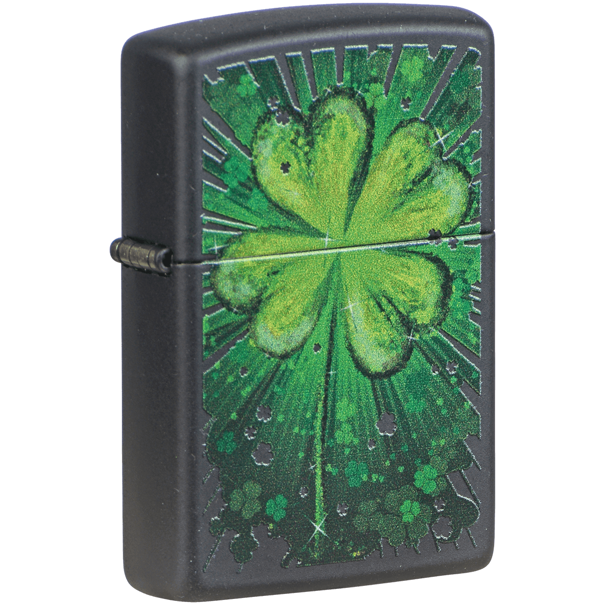 Zippo Pk Collection Lucky Clovers Color Image