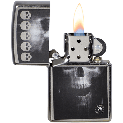 Zippo Pk Collection Anne Stokes Skull Street Chrome
