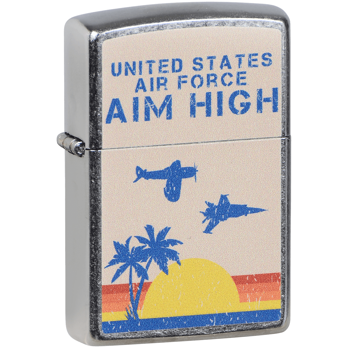 Zippo Pk Collection U.S. Air Force "Aim High"  Street Chrome