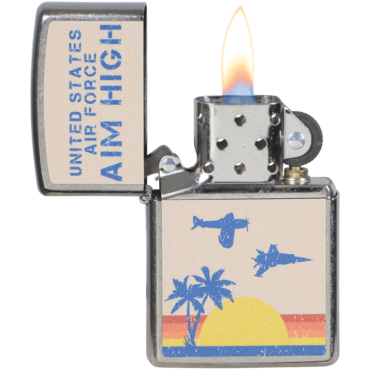 Zippo Pk Collection U.S. Air Force "Aim High"  Street Chrome
