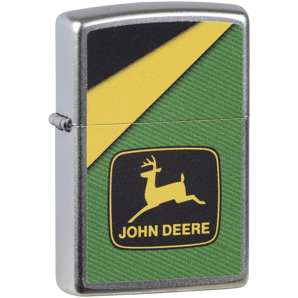 Zippo Pk Collection John Deere Strips Satin Chrome