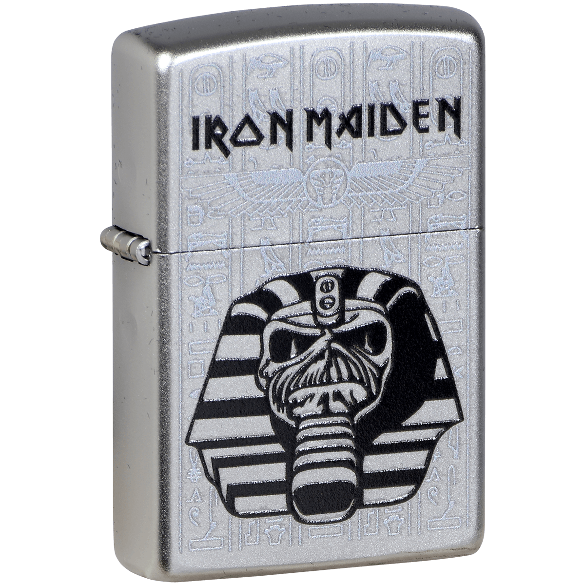 Zippo Pk Collection Iron Maiden Egyptian Skull Satin Chrome