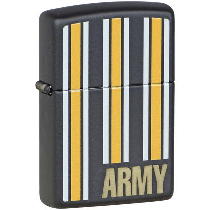 Zippo Pk Collection Us Army Stripes Matte Black