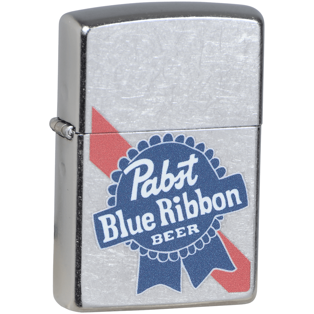Zippo Pk Collection Pabst Blue Ribbon Logo Brushed Brass