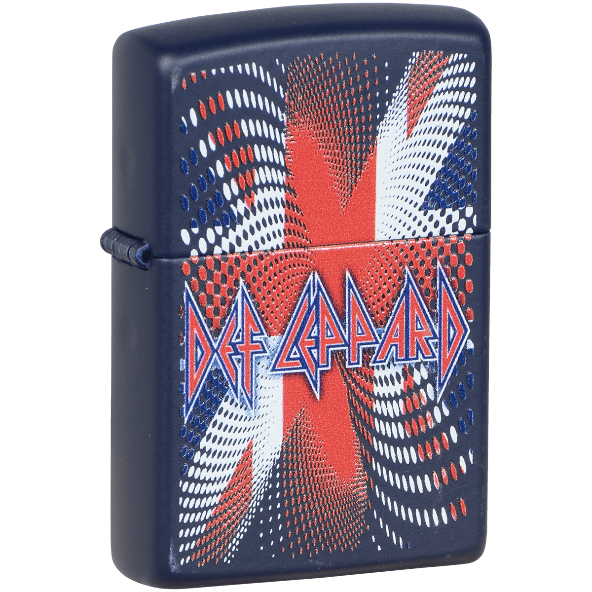 Zippo Pk Collection Deff Leppard Flag Matte Navy