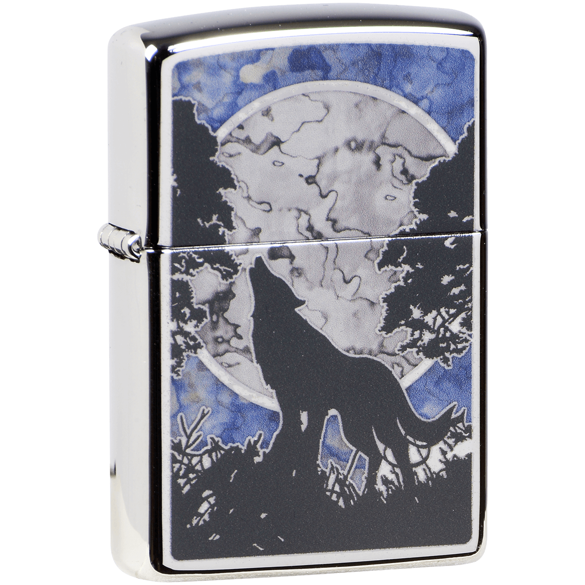 Zippo Pk Collection Moonlit Wolf