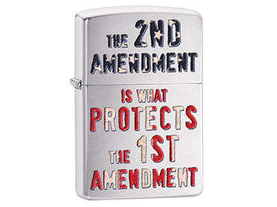 Zippo Pk Military Collection 2Nd Amendment