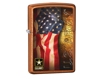 Zippo Pk Military Collection Us Army Flag