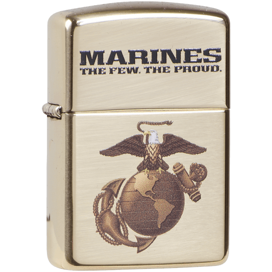 Zippo Pk Military Collection Marines Gold Crest