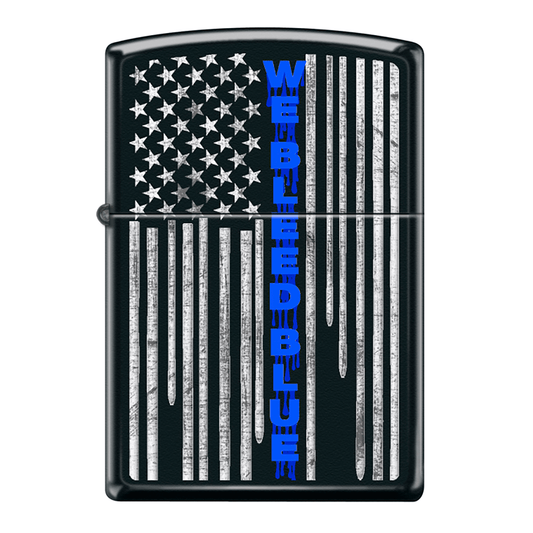 Zippo Pk Collection We Bleed Blue Flag