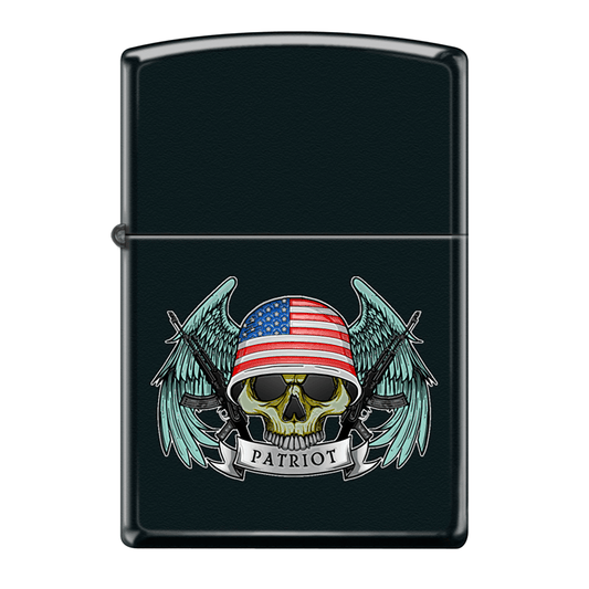 Zippo Pk Collection Patriot Skull Wings