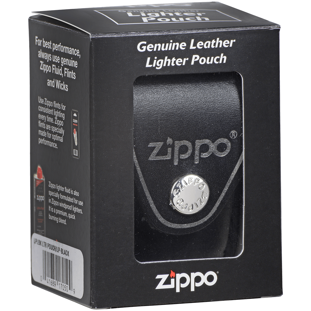 Zippo Pouch With Loop Black