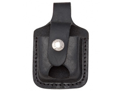 Zippo Pouch With Loop & Thumb Notch Black