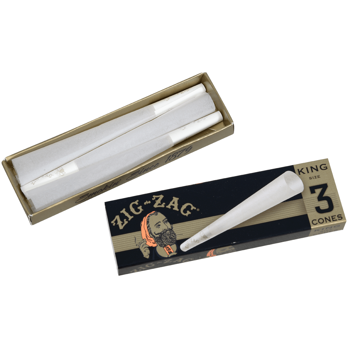 Papers Zig Zag Cone King Size 24 Ct Box
