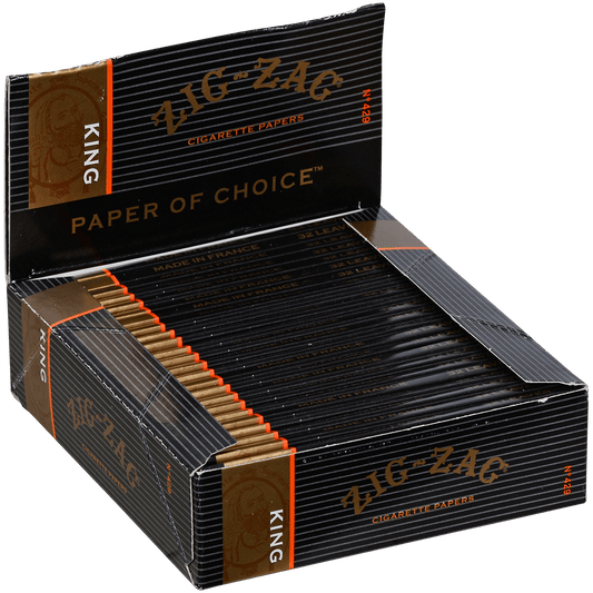 Papers Zig Zag King Size Black 100X53Mm 24/32 Ct. Box