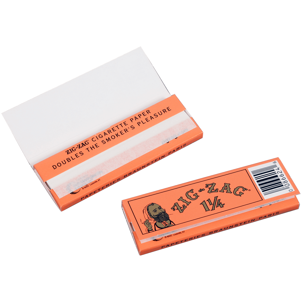Papers Zig Zag French White/Orange 79Mm 1.25 24/32 Ct. Box