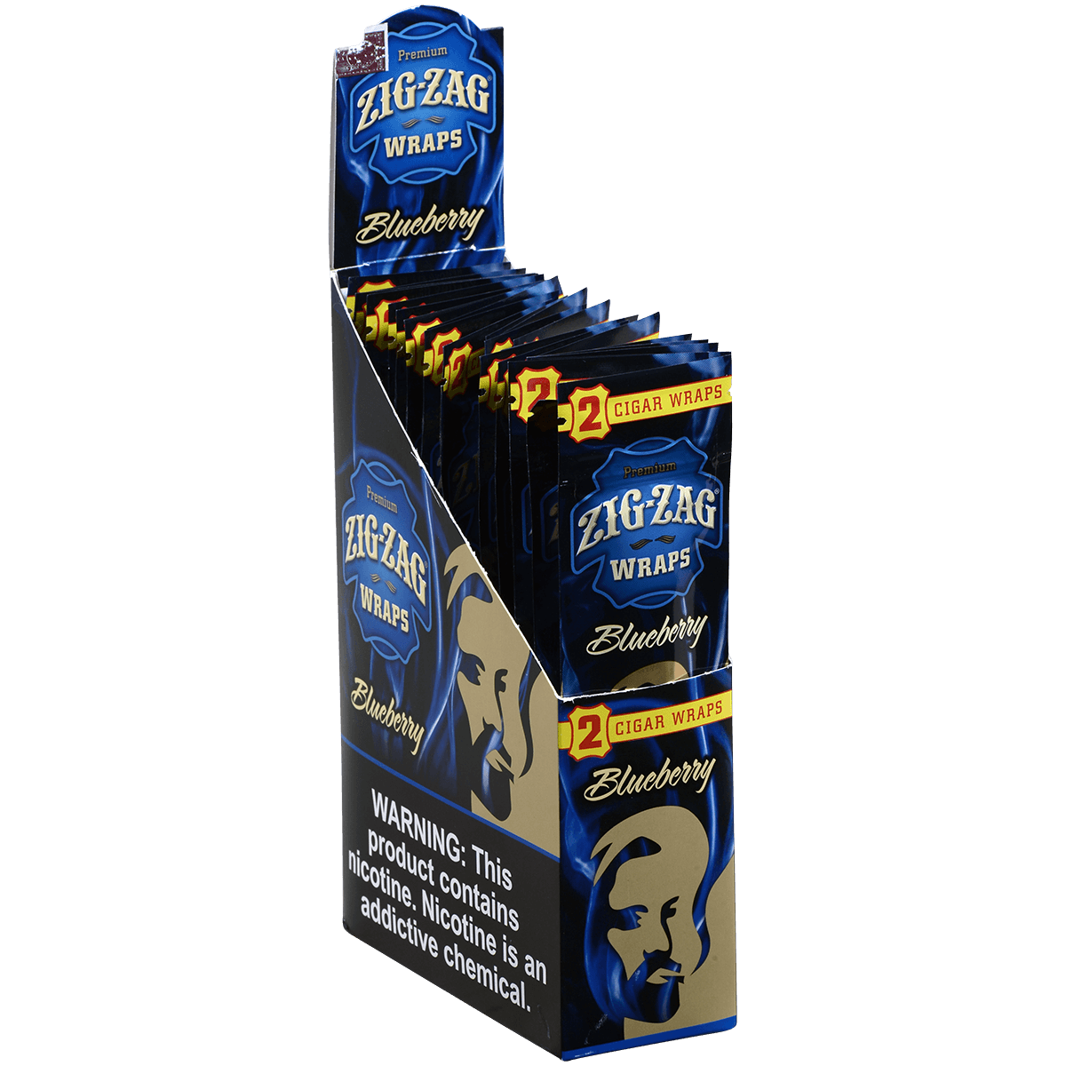 Zig Zag Cigar Wraps Blueberry 25/2 Pack Carton