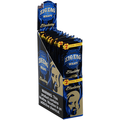 Zig Zag Cigar Wraps Blueberry 25/2 Pack Carton
