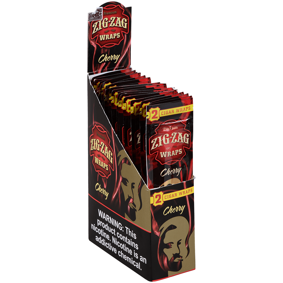 Zig Zag Cigar Wraps Cherry 25/2 Pack Carton
