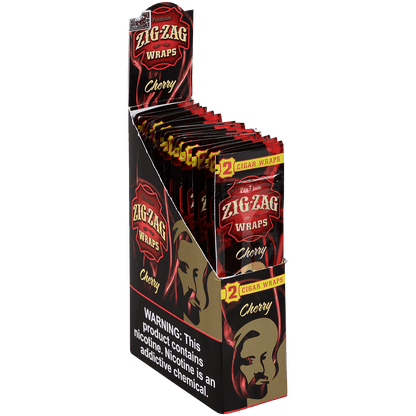 Zig Zag Cigar Wraps Cherry 25/2 Pack Carton