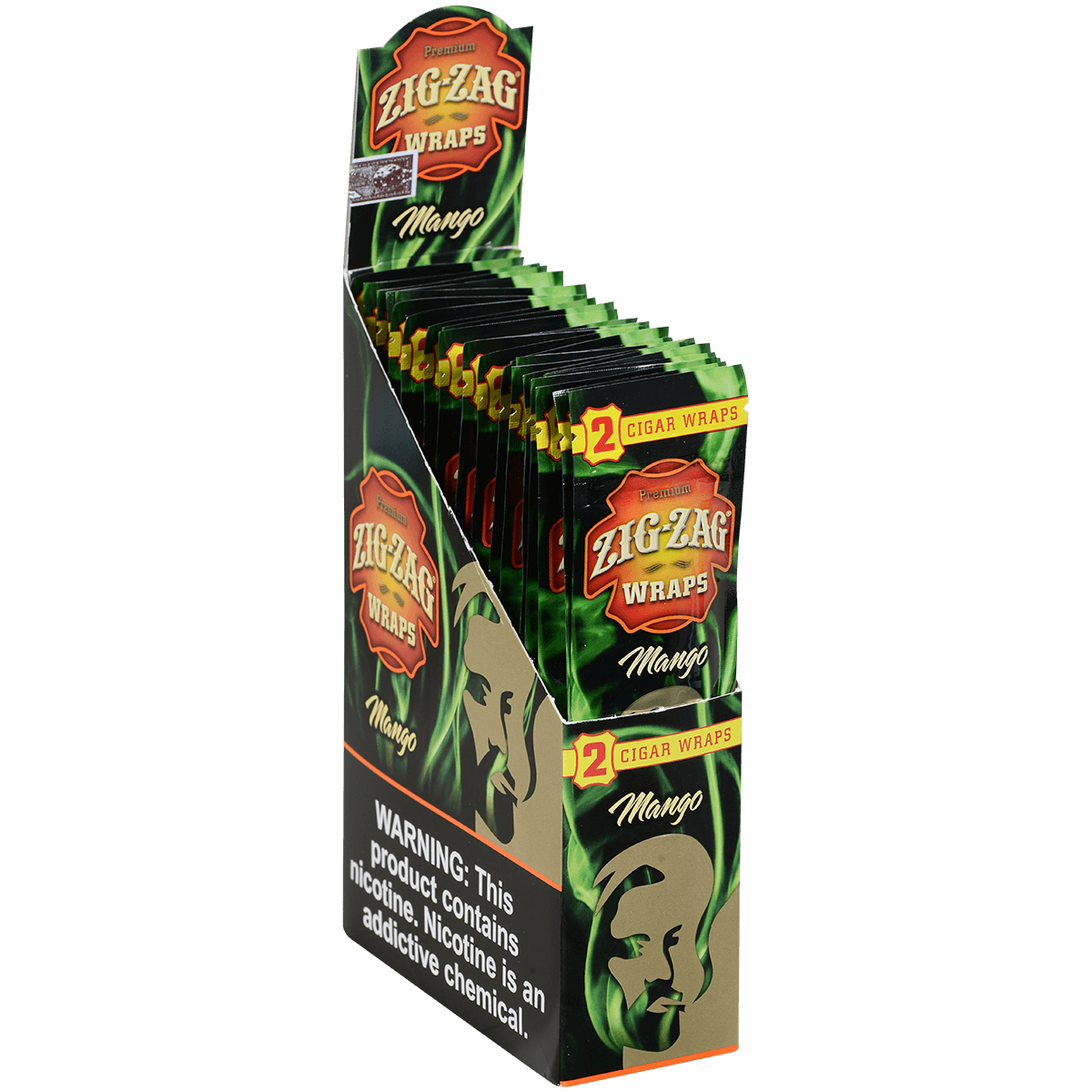 Zig Zag Cigar Wraps Mango 25/2 Pack Carton