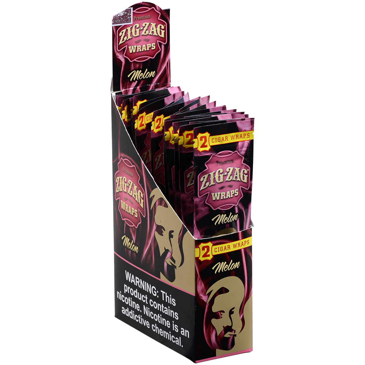 Zig Zag Cigar Wraps Melon 25/2 Pack Carton