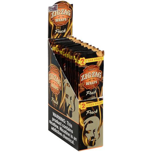 Zig Zag Cigar Wraps Peach Frenzy  25/2 Pack Carton