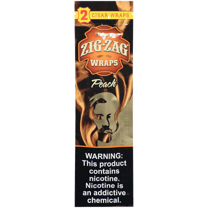 Zig Zag Cigar Wraps Peach Frenzy  25/2 Pack Carton
