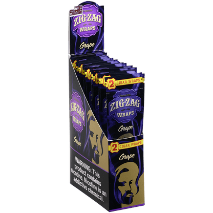 Zig Zag Cigar Wraps Grape 25/2 Pack Carton
