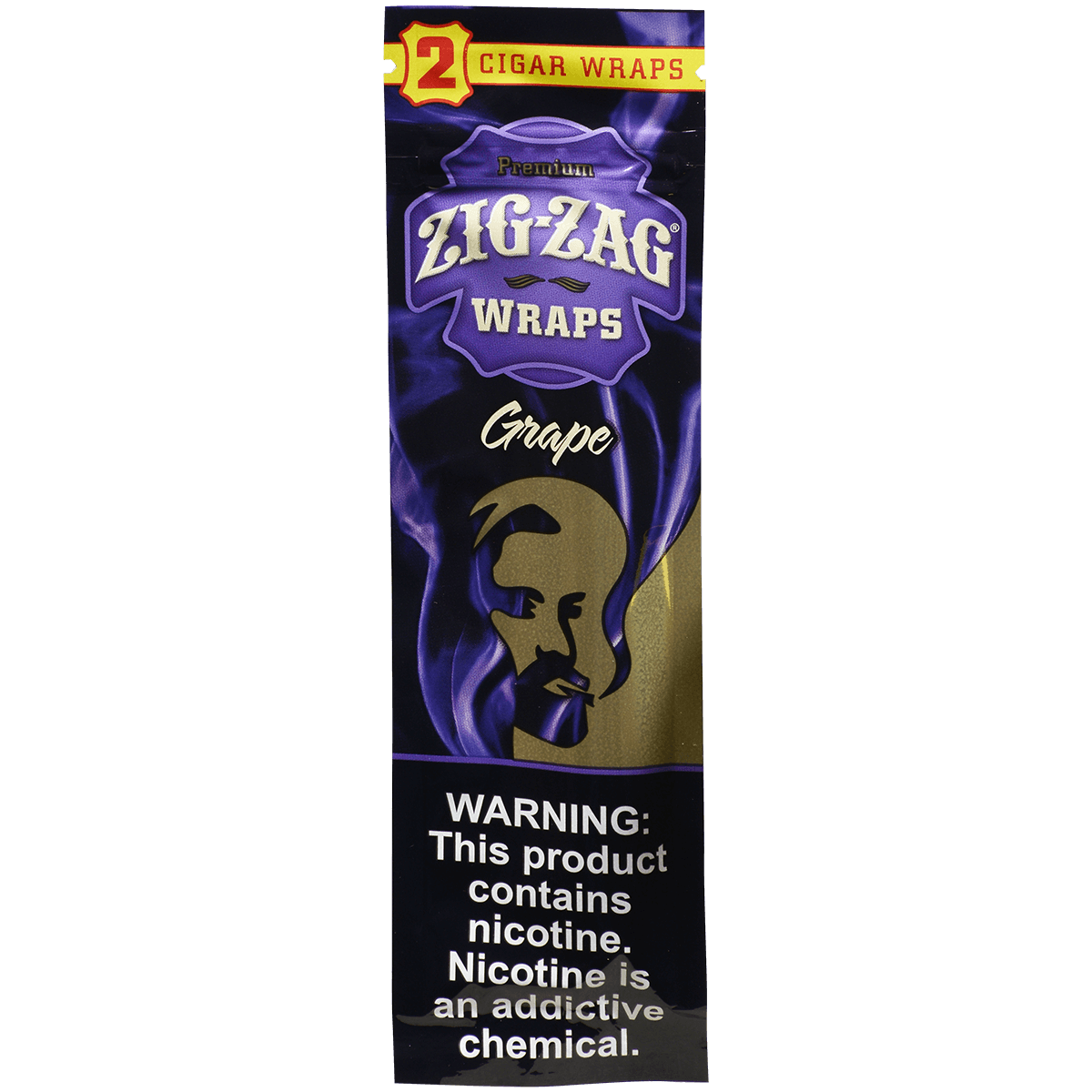 Zig Zag Cigar Wraps Grape 25/2 Pack Carton