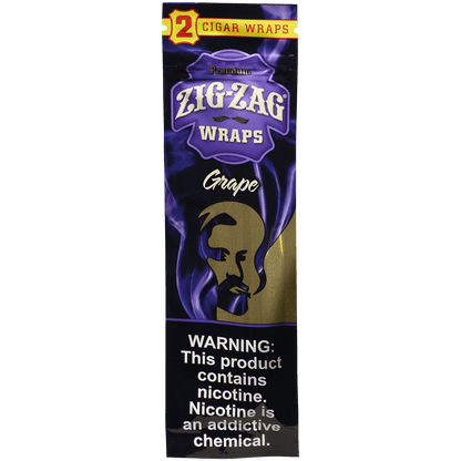 Zig Zag Cigar Wraps Grape 25/2 Pack Carton