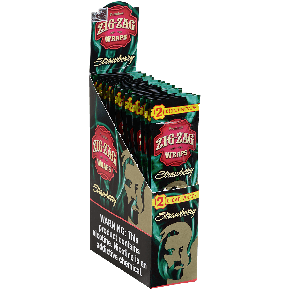 Zig Zag Cigar Wraps Strawberry 25/2 Pack Carton