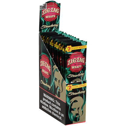 Zig Zag Cigar Wraps Strawberry 25/2 Pack Carton